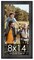 8x14 Wide Barnwood Picture Frame with UV-Resistant Acrylic & Acid Free Backing, Available in 6 Paint Finishes - Grey, Brown, White, and Black